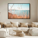 Golden Beach Grass Wall Art Canvas Print – Ocean Breeze Soft by MyGreatCanvas | Canvas Wall Art Prints | Photo Prints & Wall Decor
