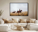 Western Cowboys Wall Art Canvas Print – Rustic Prairie