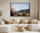 Rustic Landscape Wall Art Canvas Print – Serene Valley Scene
