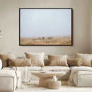 Foggy Plains Wall Art Canvas Print – Framed Horseback Riders by MyGreatCanvas | Canvas Wall Art Prints | Photo Prints & Wall Decor