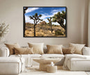 Joshua Tree Desert Wall Art Canvas Print – Framed