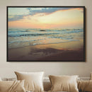 Sunset Seascape Wall Art Canvas Print – Framed Pastel Ocean by MyGreatCanvas | Canvas Wall Art Prints | Photo Prints & Wall Decor