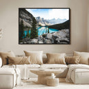 Canadian Rockies Wall Art Canvas Print – Framed Mountain by MyGreatCanvas | Canvas Wall Art Prints | Photo Prints & Wall Decor