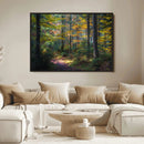 Autumn Forest Wall Art Canvas Print – Framed Fall Woodland by MyGreatCanvas | Canvas Wall Art Prints | Photo Prints & Wall Decor