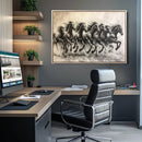 Galloping Horses Wall Art Canvas Print – Framed Wild