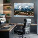 Grand Teton Park Wall Art Canvas Print – Framed Alpine Lake
