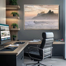 Sunset Surfing Wall Art Canvas Print – Framed Misty by MyGreatCanvas | Canvas Wall Art Prints | Photo Prints & Wall Decor