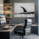 Black White Surfboard Wall Art Canvas Print – Framed by MyGreatCanvas | Canvas Wall Art Prints | Photo Prints & Wall Decor