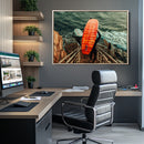 Surfer Stairway Wall Art Canvas Print – Framed Ocean Surf by MyGreatCanvas | Canvas Wall Art Prints | Photo Prints & Wall Decor