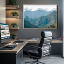 Misty Mountain Wall Art Canvas Print – Framed Cloudy Andean by MyGreatCanvas | Canvas Wall Art Prints | Photo Prints & Wall Decor