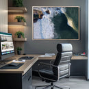 Nazare Coast Wall Art Canvas Print – Framed Aerial Ocean Art by MyGreatCanvas | Canvas Wall Art Prints | Photo Prints & Wall Decor