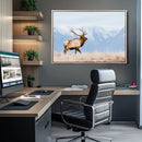 Elk Wall Art Canvas Print – Framed Mountain Wildlife Art by MyGreatCanvas | Canvas Wall Art Prints | Photo Prints & Wall Decor