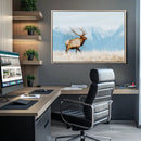 Mountain Elk Wall Art Canvas Print – Framed Rustic Wildlife by MyGreatCanvas | Canvas Wall Art Prints | Photo Prints & Wall Decor