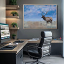 Elk Wall Decor Canvas Print – Framed Rustic Wildlife Art by MyGreatCanvas | Canvas Wall Art Prints | Photo Prints & Wall Decor