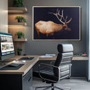 Bull Elk Decor Wall Art Canvas Print – Framed Elk by MyGreatCanvas | Canvas Wall Art Prints | Photo Prints & Wall Decor