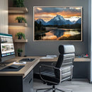 Mountain Sunset Wall Art Canvas Print – Framed Alpine by MyGreatCanvas | Canvas Wall Art Prints | Photo Prints & Wall Decor