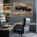 Bison Wall Art Canvas Print – Framed Western Wildlife Art by MyGreatCanvas | Canvas Wall Art Prints | Photo Prints & Wall Decor