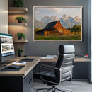Rustic Barn Wall Art Canvas Print – Framed Western Landscape by MyGreatCanvas | Canvas Wall Art Prints | Photo Prints & Wall Decor