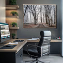 Winter Forest Wall Art Canvas Print – Framed Frosty Woodland by MyGreatCanvas | Canvas Wall Art Prints | Photo Prints & Wall Decor