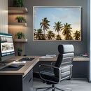 Palm Trees Wall Art Canvas Print – Framed Tropical Vibes Art by MyGreatCanvas | Canvas Wall Art Prints | Photo Prints & Wall Decor