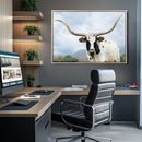 Texas Longhorn Wall Art Canvas Print – Framed Western Rustic by MyGreatCanvas | Canvas Wall Art Prints | Photo Prints & Wall Decor