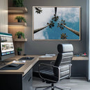 Tropical Palm Trees Wall Art Canvas Print – Framed