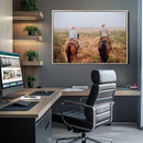 Cowboy Wall Art Canvas Print – Framed Western Ranch Scene by MyGreatCanvas | Canvas Wall Art Prints | Photo Prints & Wall Decor