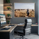 Western Wall Art Canvas Print – Framed Cowboy Cattle Drive by MyGreatCanvas | Canvas Wall Art Prints | Photo Prints & Wall Decor