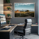 Rustic Farmhouse Wall Art Canvas Print – Teton Range Mormon