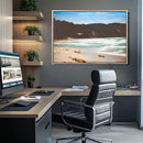 Tranquil Beach Wall Art Canvas Print – Framed Blue Ocean by MyGreatCanvas | Canvas Wall Art Prints | Photo Prints & Wall Decor