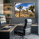 Joshua Tree Desert Wall Art Canvas Print – Framed