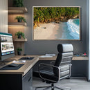 Tropical Beach Wall Art Canvas Print, Framed Ocean Waves and by MyGreatCanvas | Canvas Wall Art Prints | Photo Prints & Wall Decor
