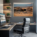 Western Framed Bison Wall Art Canvas Print by MyGreatCanvas | Canvas Wall Art Prints | Photo Prints & Wall Decor