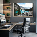 Canadian Rockies Wall Art Canvas Print – Framed Mountain by MyGreatCanvas | Canvas Wall Art Prints | Photo Prints & Wall Decor