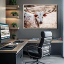 Majestic Texas Longhorn Bull Wall Art Canvas Print – Rustic by MyGreatCanvas | Canvas Wall Art Prints | Photo Prints & Wall Decor