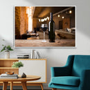 Wine and Bottle Wall Art Canvas Print by MyGreatCanvas | Canvas Wall Art Prints | Photo Prints & Wall Decor