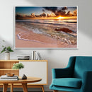 Sunset on Ocean Wall Art Canvas Print by MyGreatCanvas | Canvas Wall Art Prints | Photo Prints & Wall Decor