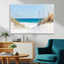 Serene Coastal Dune Path with Ocean View, 3-Panel Beach