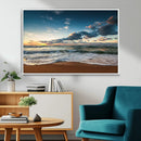 Ocean Beach Wall Art Canvas Print Sunset Artwork Print