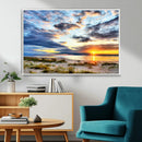 Sunset On The Ocean Wall Art Canvas Print by MyGreatCanvas | Canvas Wall Art Prints | Photo Prints & Wall Decor