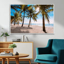 Palm Beach Tropical Island Wall Art Canvas Print