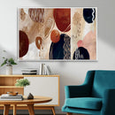 Boho Wall Art Canvas Print Set Mid-Century Prints Bohemian