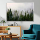 Forest Wall Art Canvas Print | Foggy Forest Wall Art | Pine