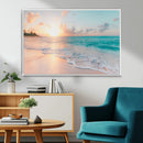 Beach Sunrise Wall Art, Coastal Seascape Canvas Print, Ocean by MyGreatCanvas | Canvas Wall Art Prints | Photo Prints & Wall Decor