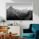 Everest Himalaya Mountain Peaks Black & White Triptych