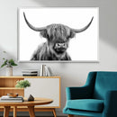 Scottish Highland Cow Cattle Art Print Wall Art Canvas Print by MyGreatCanvas | Canvas Wall Art Prints | Photo Prints & Wall Decor
