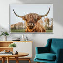 Highland Cow Animal Scottish Cattle Art Print Farmhouse Wall
