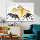Golden Mountain Triptych Wall Art Canvas Print, Modern