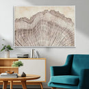 Tree Ring Wall Art Triptych, Rustic Wood Ring Canvas Print,