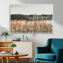 Abstract Wildflower Art Field Landscape Oil Painting Print,